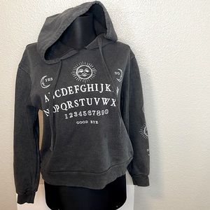 Ouija Hoodie, Wm’s Sz small, charcoal grey